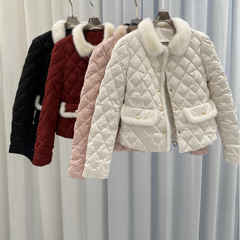 短款欧洲站2024冬新设计师羽绒服