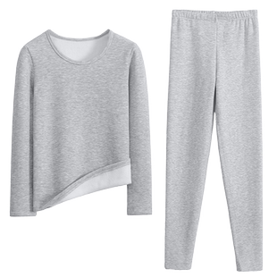 男士保暖内衣套装加绒加厚秋冬棉毛衫男全棉青少年纯棉秋衣秋裤男