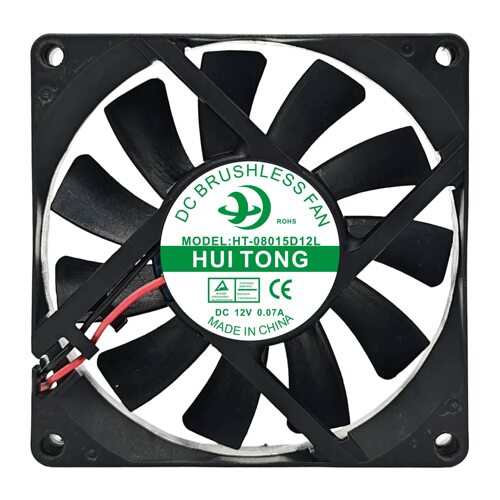 HT-08015D12L DC12V 0.07A 8CM适用美的冰箱超静音冷藏室散热风扇