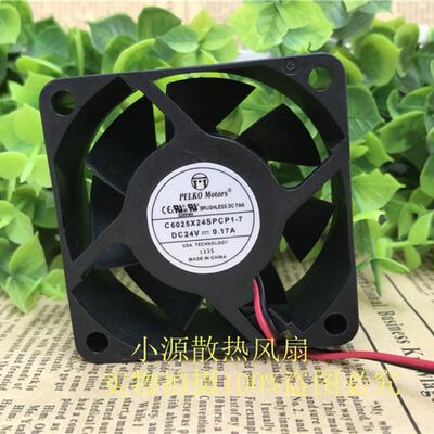 全新 派尔可PELKO 6CM变频器风扇24V 6025 0.17A C6025X24SPCP1-7