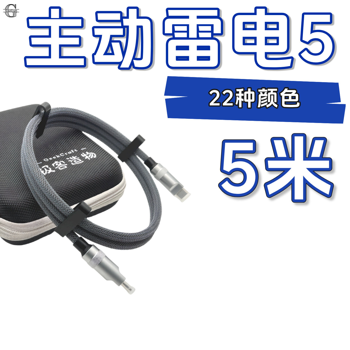 定制5米主动雷电5数据连接线