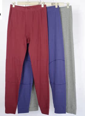 稻草人秋裤男士纯棉护膝单层全棉衬裤保暖薄款打底裤单件DC19824
