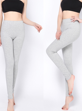 稻草人秋裤女士单层春秋打底裤纯棉修身衬裤加厚线裤内衣DC15870