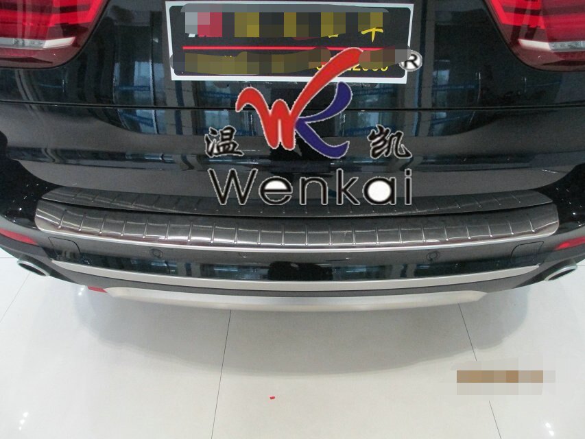 14-18款宝马X5后备箱后护板老款X5改装后保险杠护板304不锈钢亮条