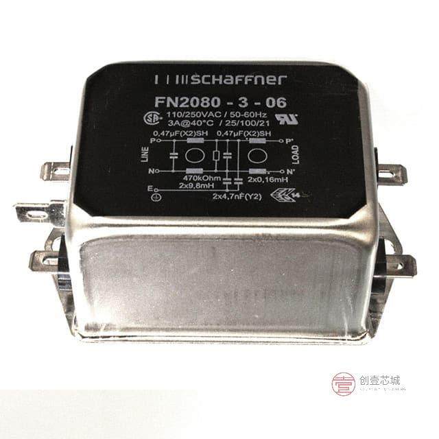 原装FN2080-3-06全新LINE FILTER 110/250VAC 3A CHAS正品