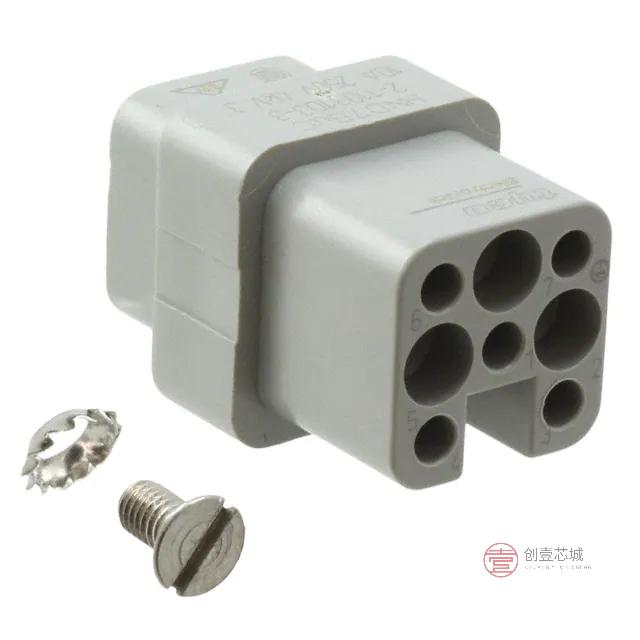 原装2-1103103-3全新INSERT FEMALE 7POS+1GND CRIMP正品