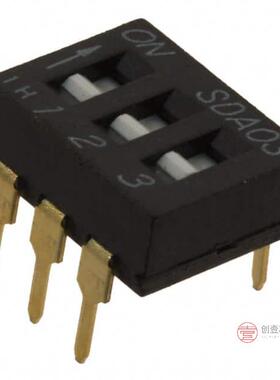 原装SDA03H0BD全新SWITCH SLIDE DIP SPST 25MA 24V正品