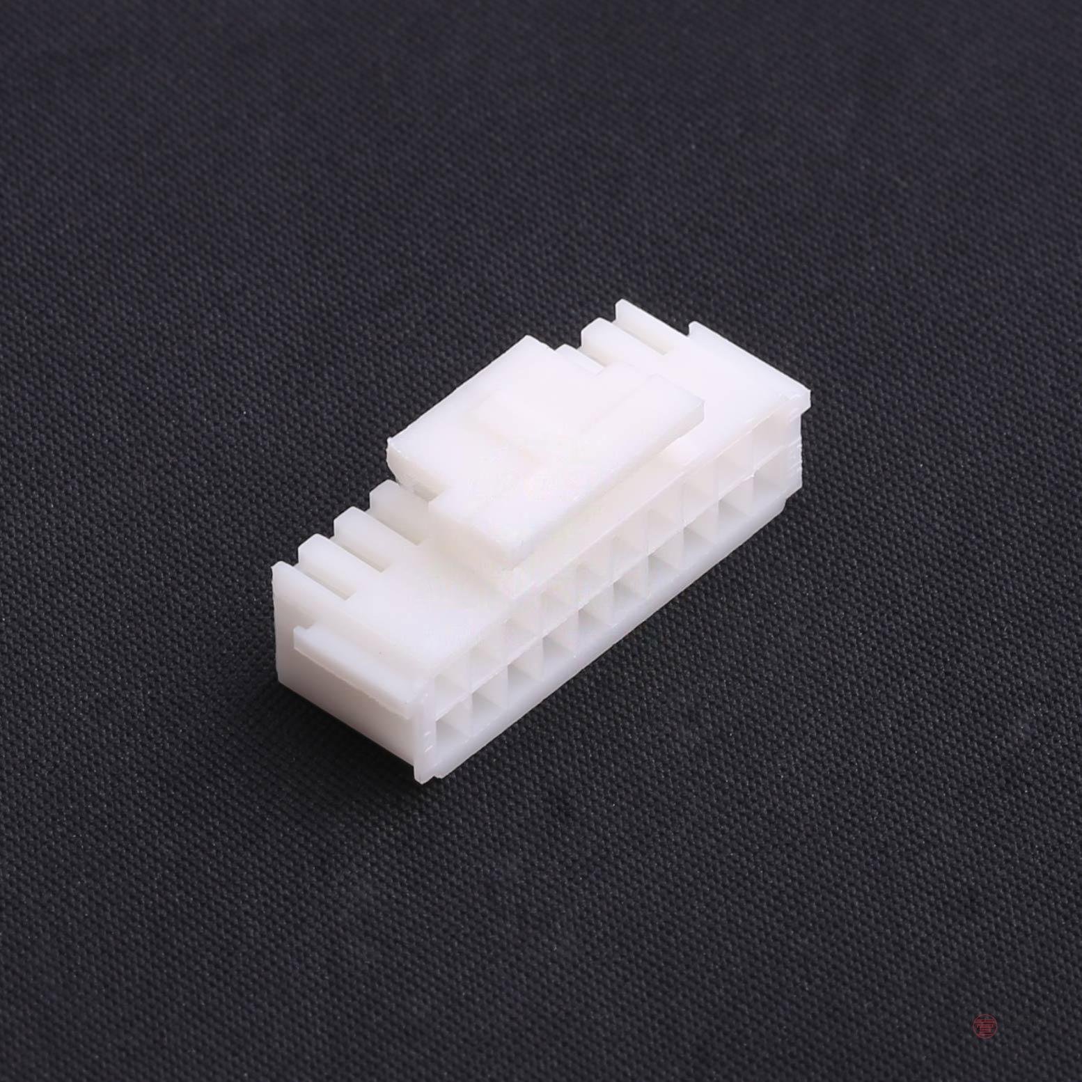 原装HX20028-20Y全新2mm 2x10P 带扣 公胶壳 白色正品