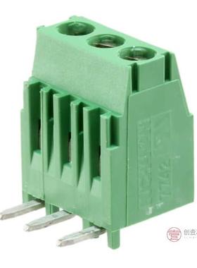 原装284414-3全新TERM BLK 3P TOP ENTRY 3.5MM PCB正品