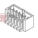 原装87437-1073全新集管和线壳 1.5mm WtB VHdr SM