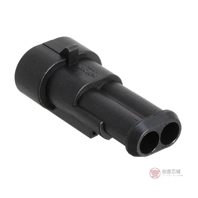 原装282104-1全新CONN TAB HOUSING 2POS BLACK正品