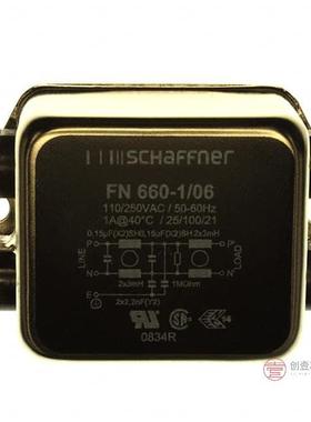 原装FN660-1-06全新LINE FILTER 250VAC 1A CHASS MNT正品