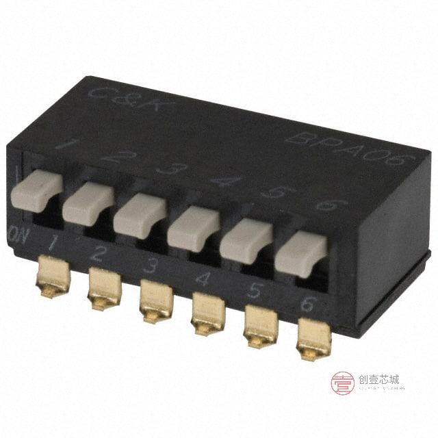 原装BPA06SB全新SWITCH PIANO DIP SPST 100MA 5V正品