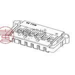 原装504051-1201全新集管和线壳 1.5W/B REC HOUS(