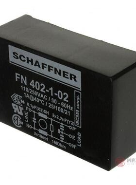 原装正品FN402-1-02全新LINE FILTER 250VAC 1A TH