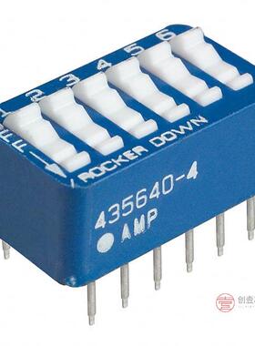 原装5435640-4全新SWITCH ROCKER DIP SPST 60MA 5V正品
