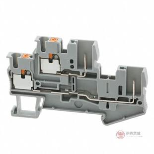 PLUG BLK 4POS 5.2MM 原装 GRAY正品 3210871全新TERM