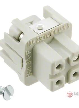 原装正品09200032711全新INSERT FEMALE 3POS+1GND SCREW