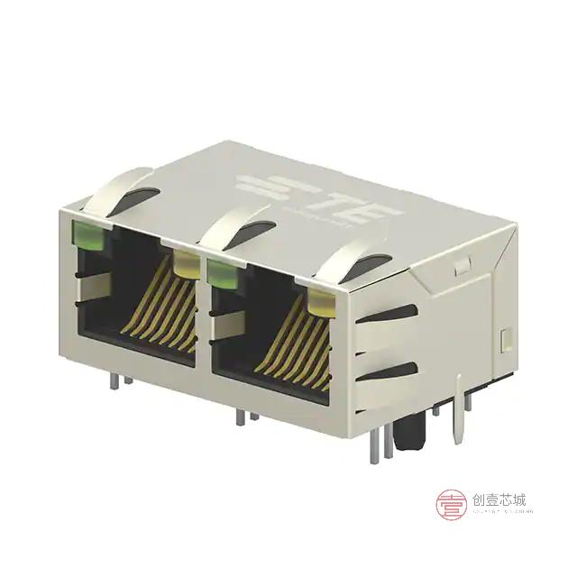 原装5-2301996-7全新CONN JACK 2PORT 1000 BASE-T