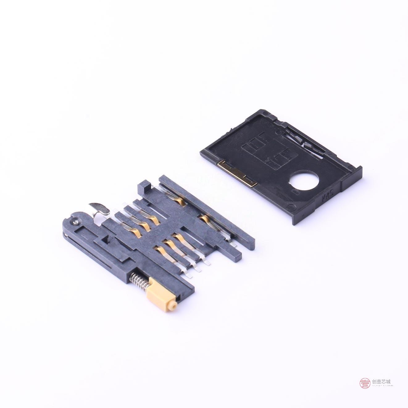 SIM-8PIN套件〈SD/SIM/TF卡插座 8Pins 3mm-55℃~+105℃〉