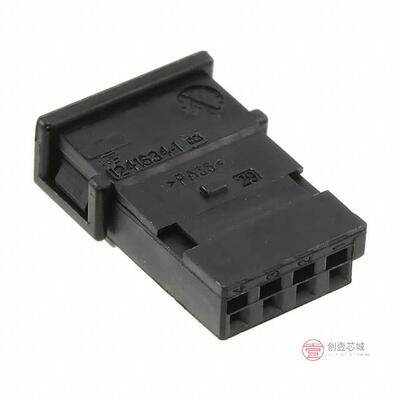 原装正品1241634-1全新CONN RCPT HSNG 4POS .100 BLACK
