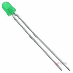 原装TLLG4401全新LED GREEN DIFFUSED 3MM T/H正品