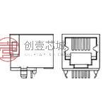 原装1734723-6全新RJ11,6P6C,SINGLE,DIP, 15U  AU, R正品