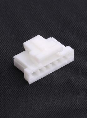 原装HX20022-6P全新2mm 1x6P 公胶壳 带扣 白色正品