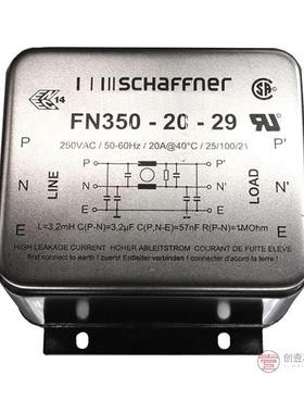 原装FN350-20-29全新LINE FILTER 250VAC 20A CHAS