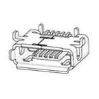 原装47589-0001全新USB  USB AB RECPT RA S