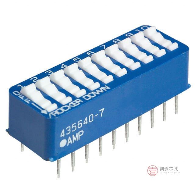 原装5435640-7全新SWITCH ROCKER DIP SPST 60MA 5V正品