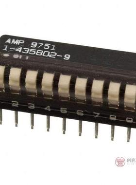 原装1-435802-9全新SWITCH PIANO DIP SPST 25MA 24V正品