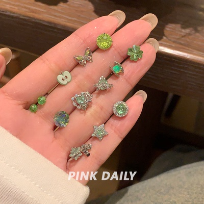 青绿色钛钢耳骨钉合集