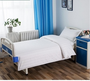 医院床上用品三件套加厚床单被套枕套养老院诊所卫生室病床