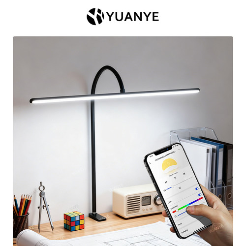 夹子台灯夹式工作学习专用护眼多功能台灯智能语音控制宿舍书桌灯