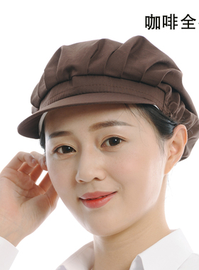 围裙家用炒菜帽子防油烟帽女面罩厨房厨师帽长发卫生帽食品帽衣服