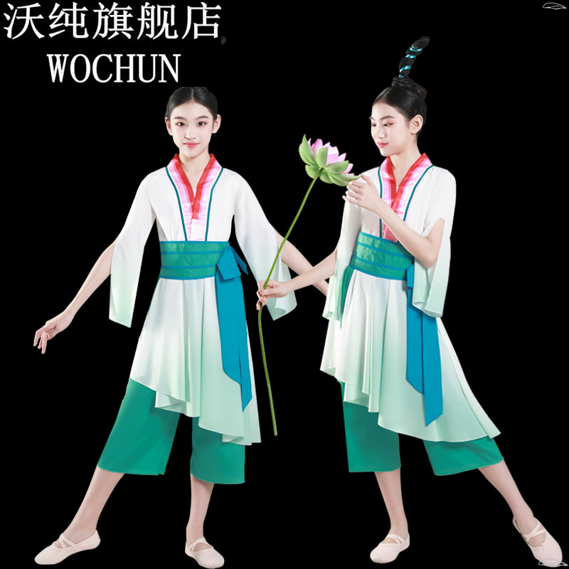 女莲鼓越歌行演出服中儿童演出服