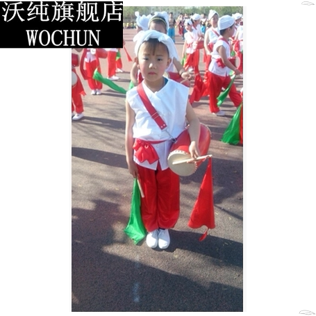 阿宝演出服儿童演出服装安塞腰鼓图片