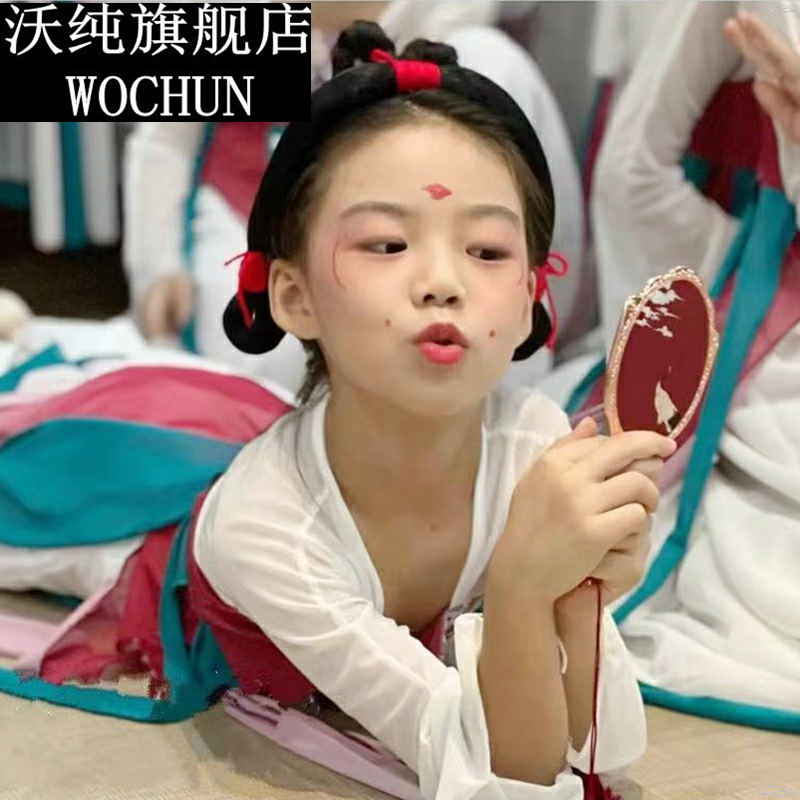 女新款桃花妆舞蹈服巧儿童演出服