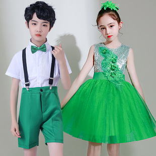 六一儿童合唱演出服中小学生大合唱团男女童朗诵比赛表演服主持人