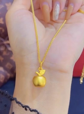 铜肖邦链平安果项链圣诞节平安夜