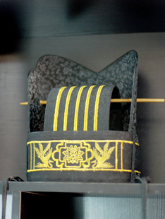 简易版绣花五梁冠明制双耳梁冠古代冠帽汉服配饰男装头饰独家刺绣