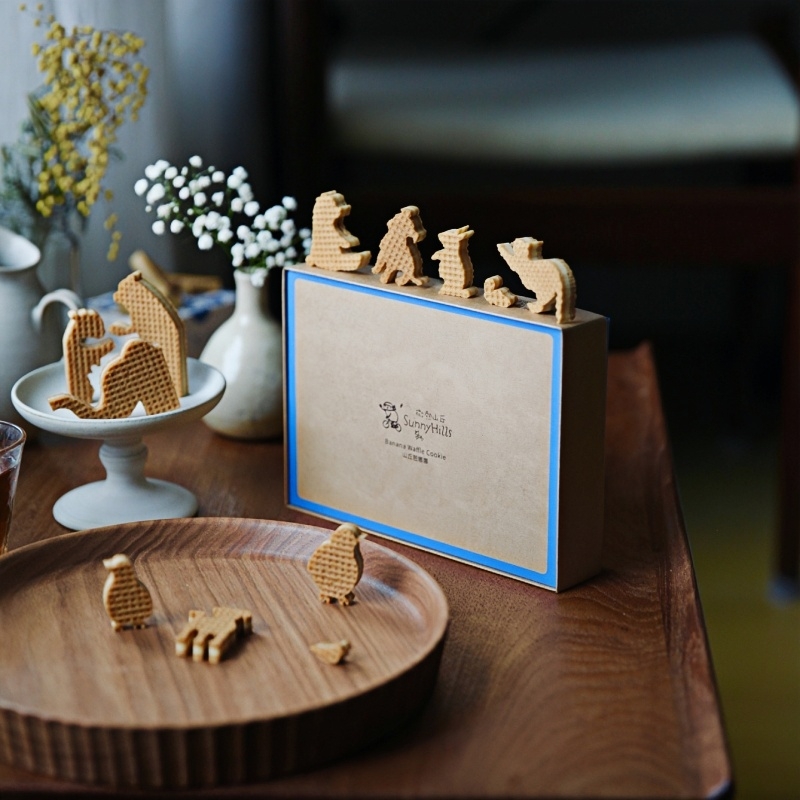 台湾微热山丘特色造型儿童芭娜娜香蕉饼干咖啡茶点女友伴手礼