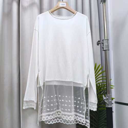 C3030  蕾丝拼接打底衫BXT610204C