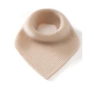 随意搭！100%纯羊绒护颈小围脖女秋冬保暖针织百搭假领子套头脖套