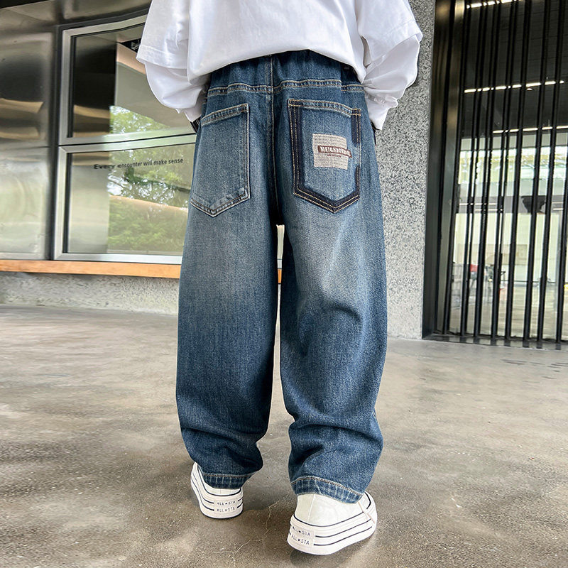 MEYERSHAM中大童男童阔腿牛仔裤