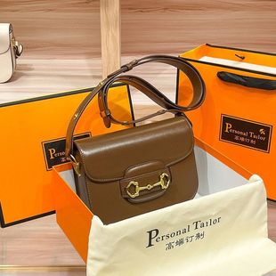 真皮包包女2025新款 腋下百搭1955马鞍包单肩斜挎马衔扣包
