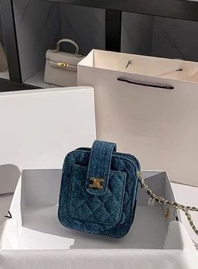 小众牛仔布精致牛仔包女士手机包斜挎小包2025新款复古单肩