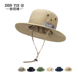春夏季新款户外登山丛林帽子男士旅行钓鱼这样防晒度假太阳