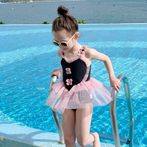 女童泳衣女孩可爱小公主纱裙游泳衣2026夏季新款儿童海边度假泳装